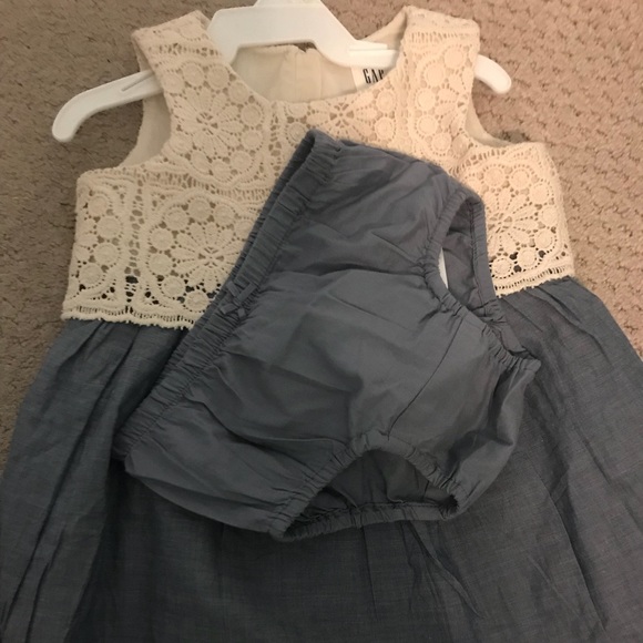 Toddler dress lace and denim - Picture 2 of 2
